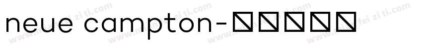 neue campton字体转换